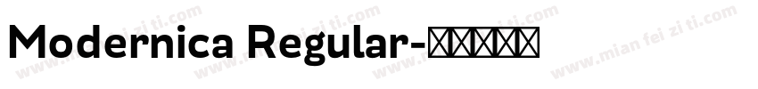 Modernica Regular字体转换